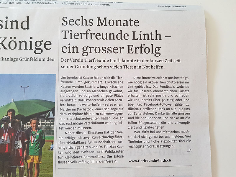 Tierschutz Linthgebiet